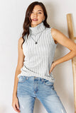 Basic Bae Full Size Ribbed Turtleneck Tank-Get You Some Sun