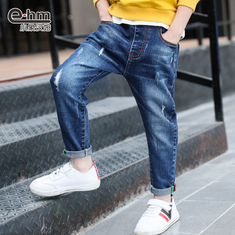 Boys' denim trousers, new style,-Get You Some Sun