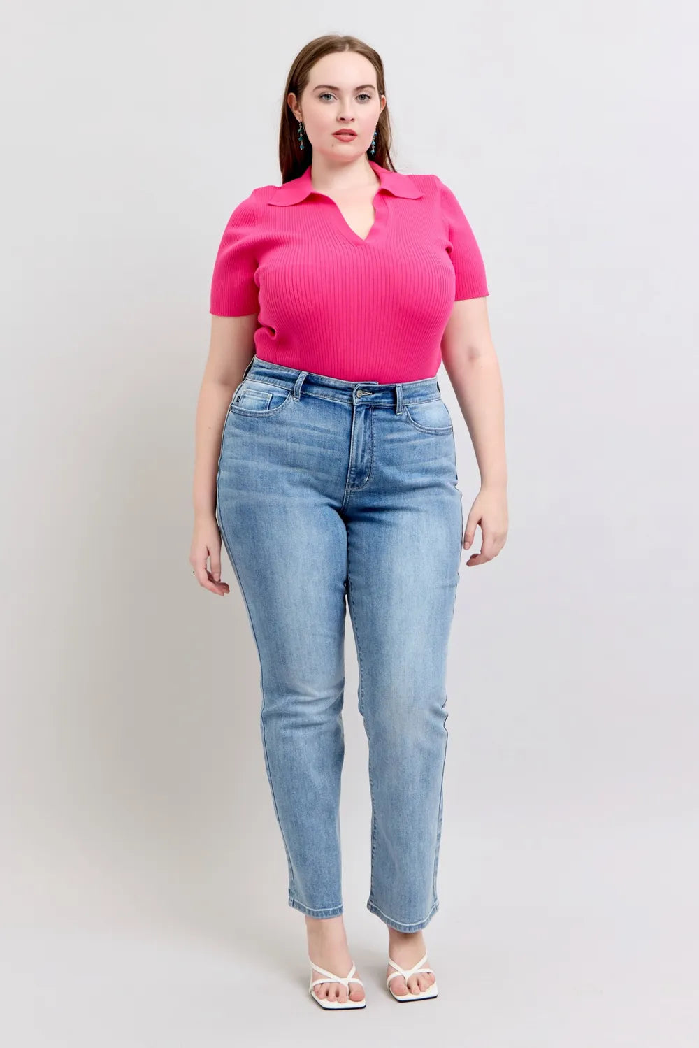 Judy Blue Plus Size High Waist Dad Jeans-Get You Some Sun