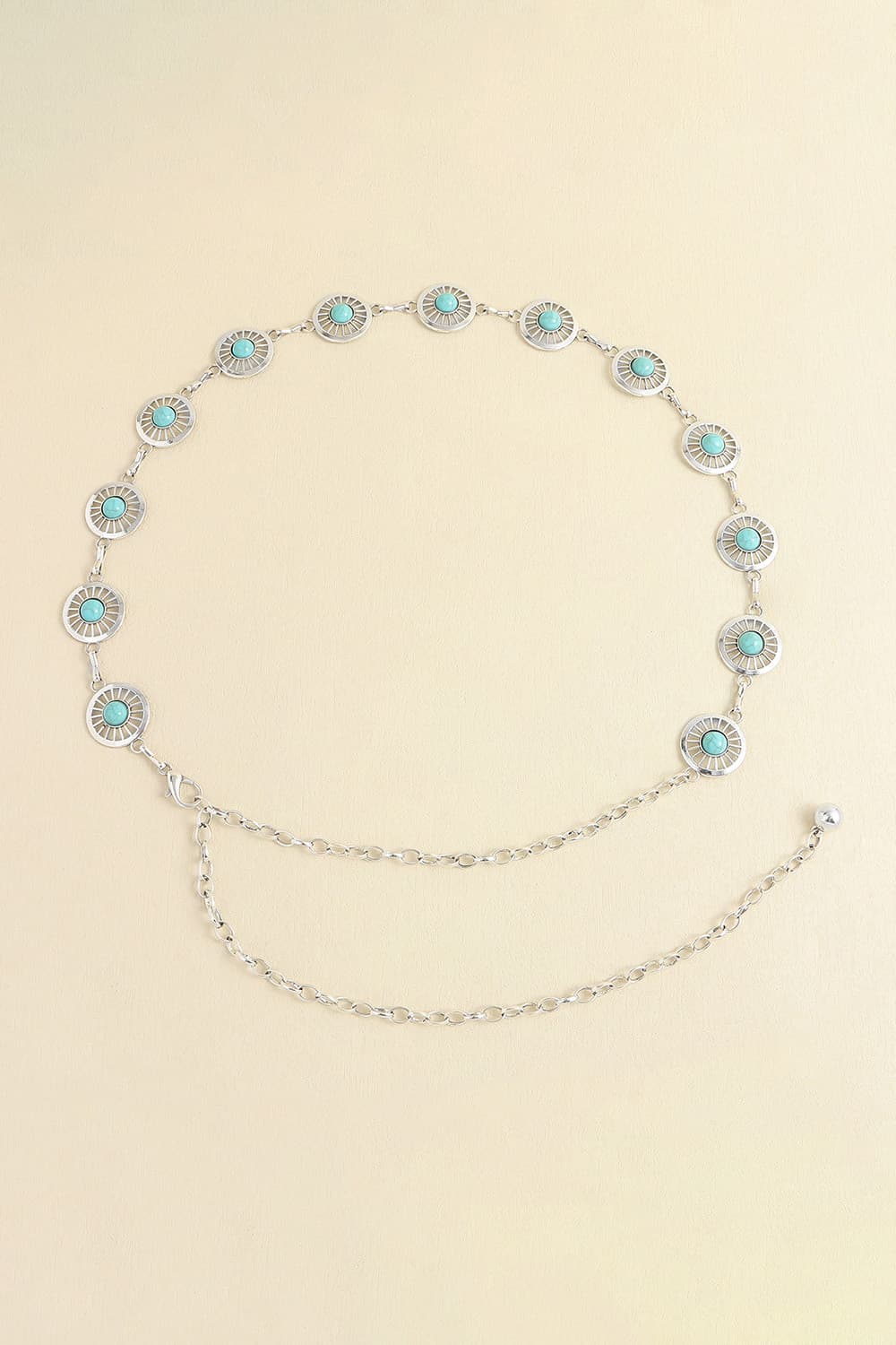Vintage Turquoise Alloy Belt-Get You Some Sun