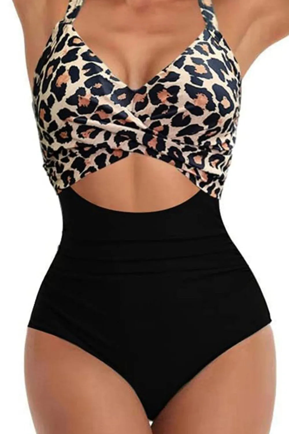 Tied Crisscross Cutout One-Piece Swimwear-Get You Some Sun