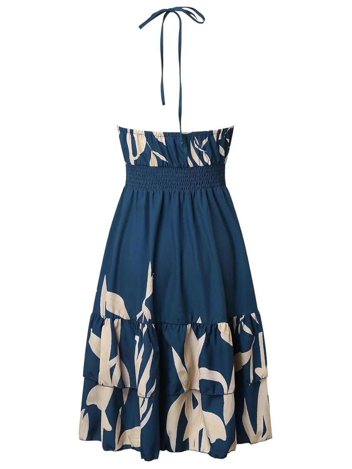 Paisley Print Halter Neck Mini Dress-Get You Some Sun