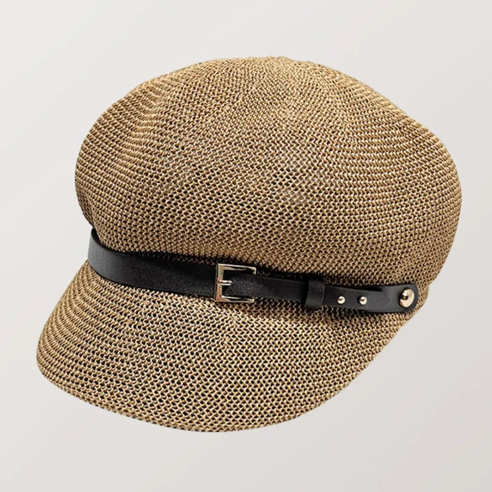 Straw Woven Buckle Hat-Get You Some Sun