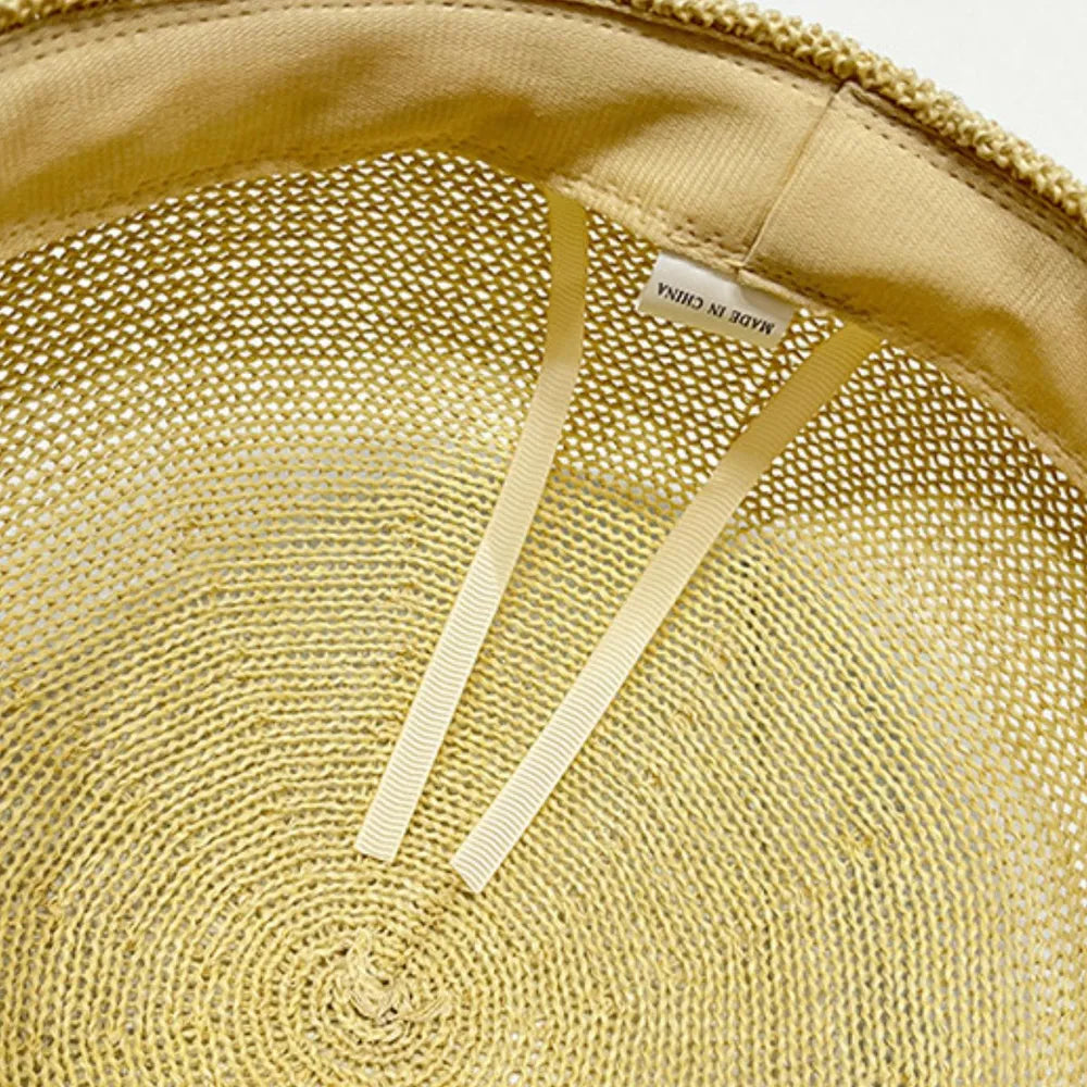 Straw Woven Buckle Hat-Get You Some Sun
