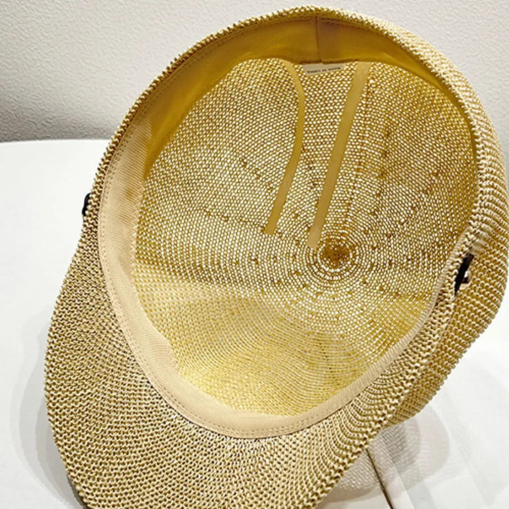 Straw Woven Buckle Hat-Get You Some Sun