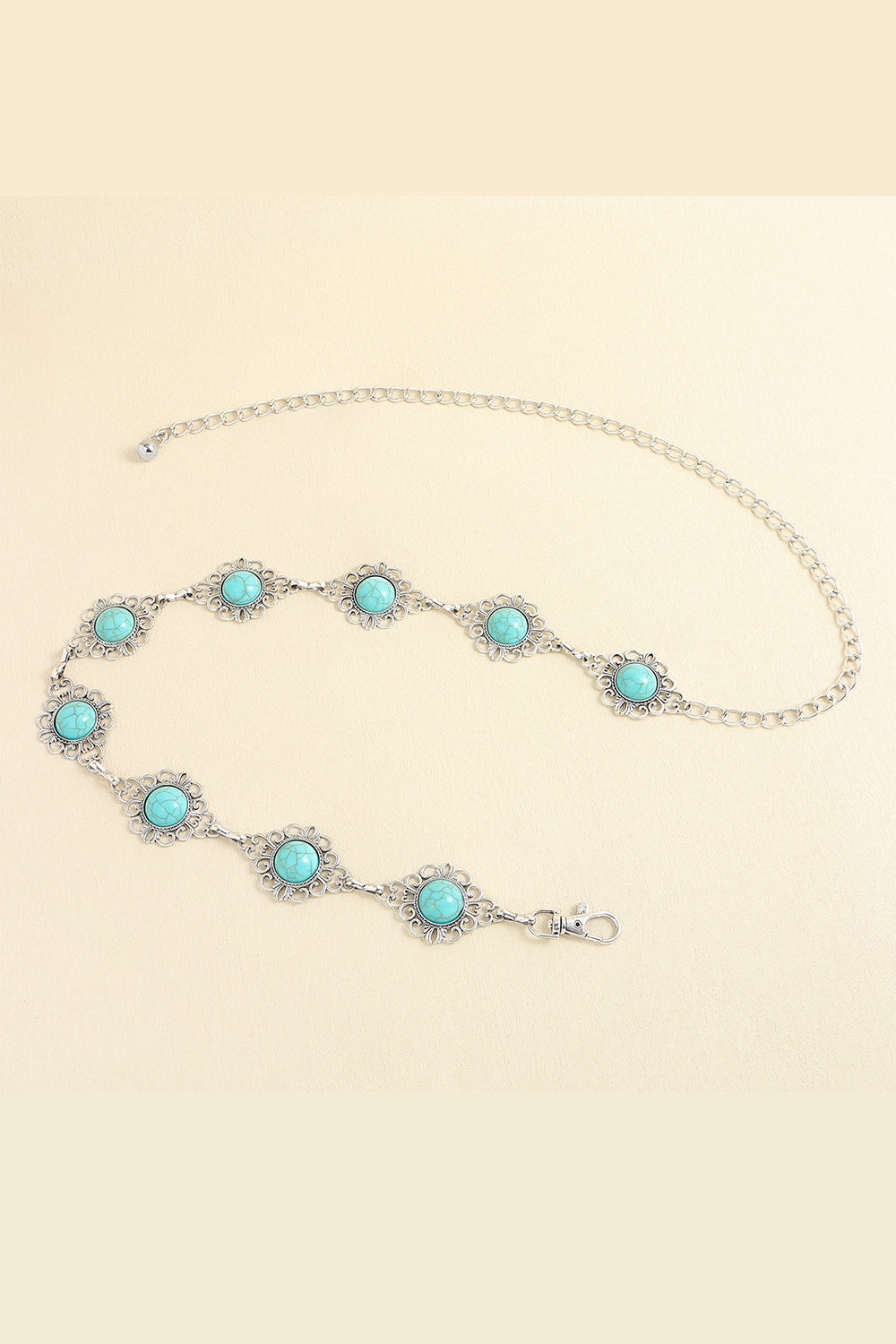 Vintage Turquoise Alloy Belt-Get You Some Sun