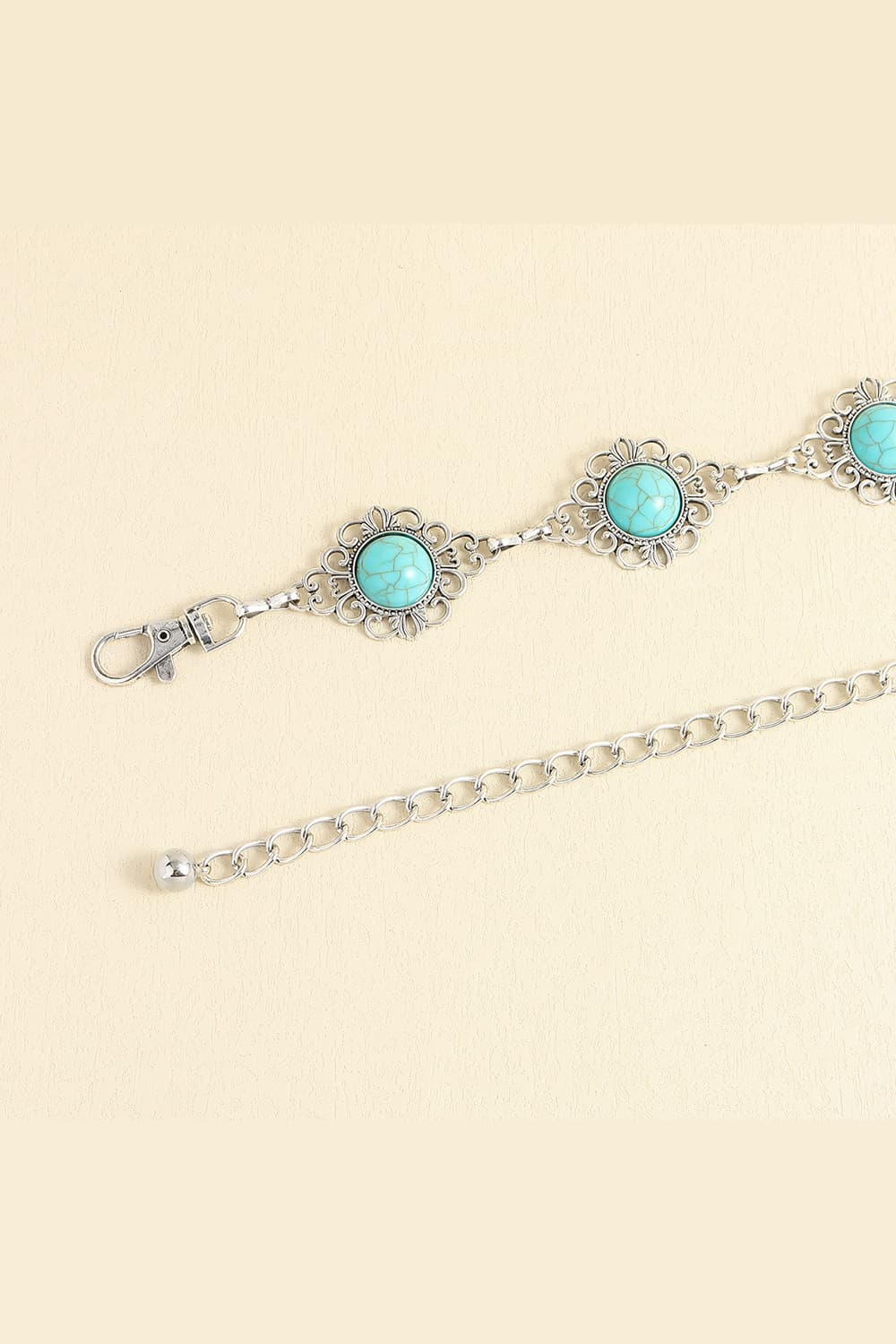 Vintage Turquoise Alloy Belt-Get You Some Sun