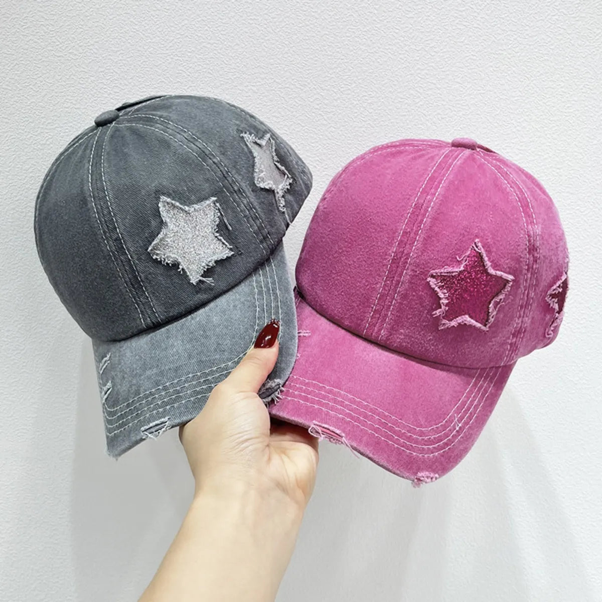 Star Adjustable Baseball Cap-Get You Some Sun