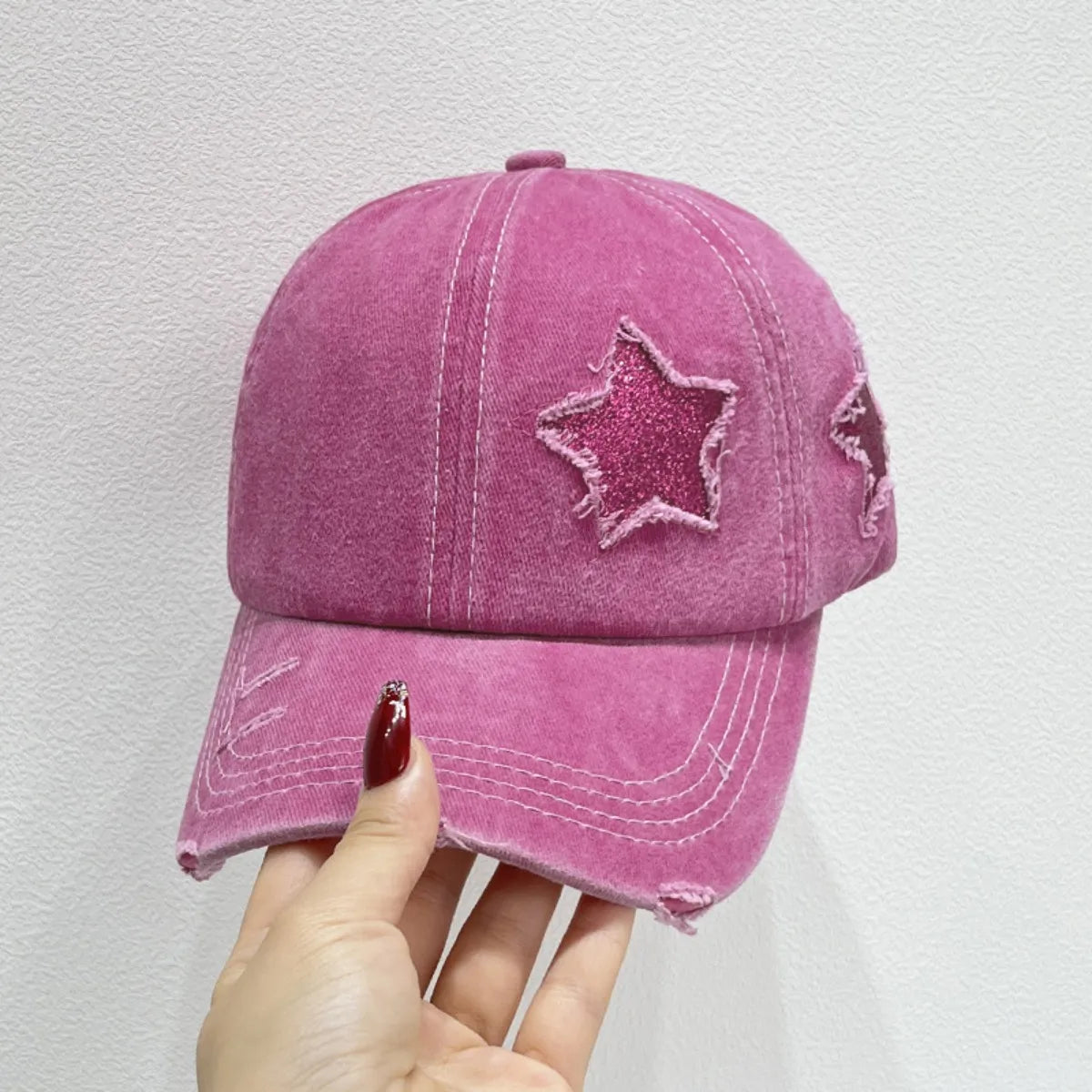 Star Adjustable Baseball Cap-Get You Some Sun