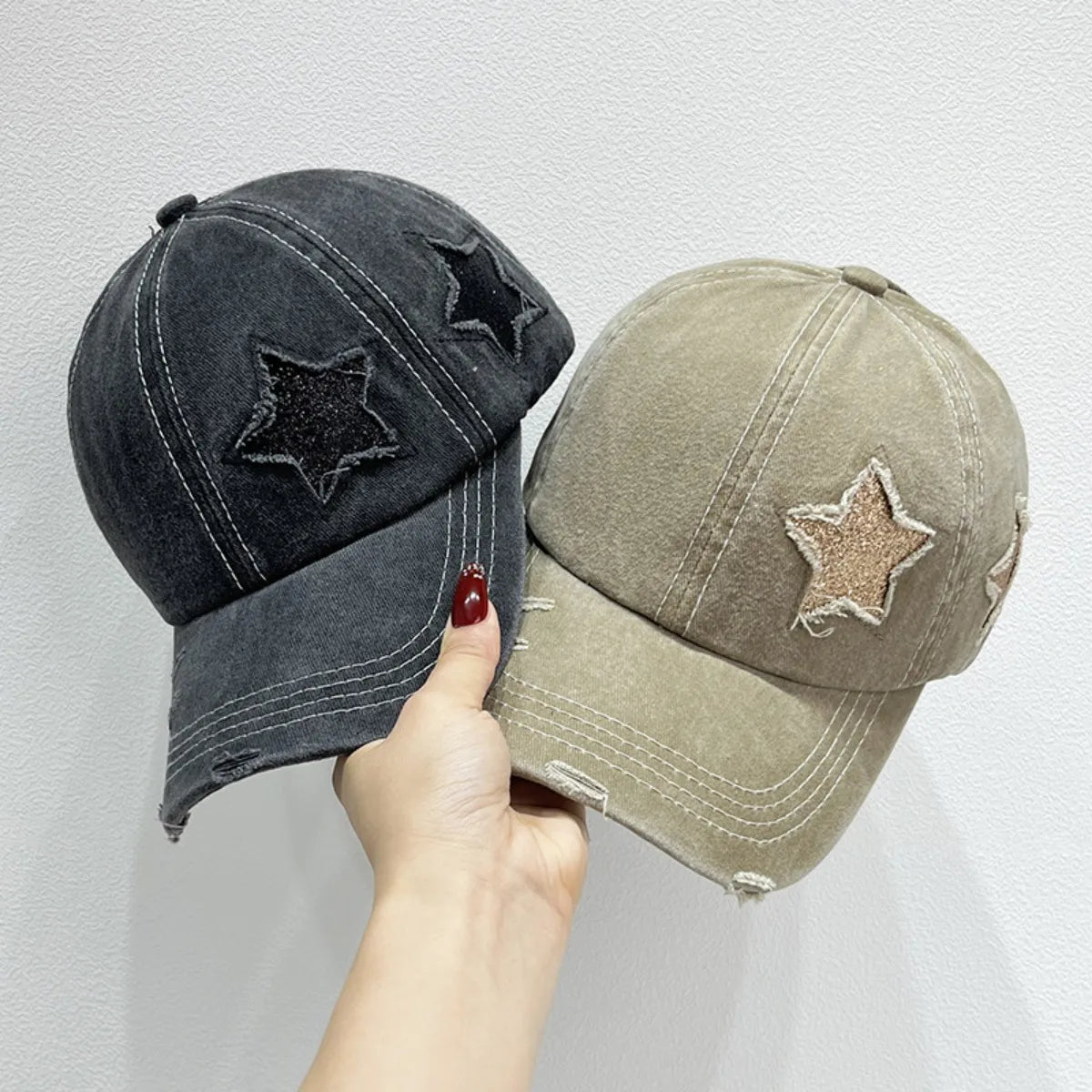 Star Adjustable Baseball Cap-Get You Some Sun