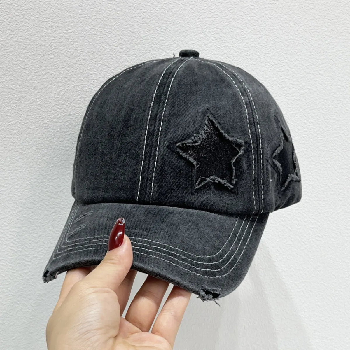 Star Adjustable Baseball Cap-Get You Some Sun
