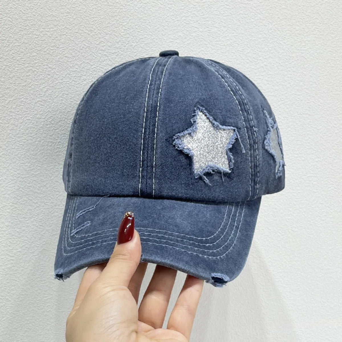 Star Adjustable Baseball Cap-Get You Some Sun