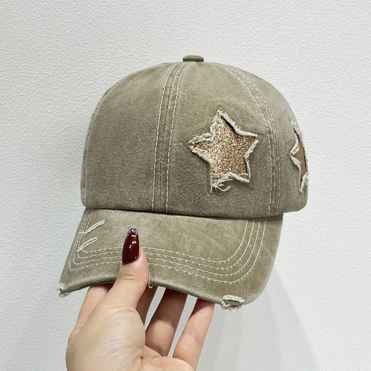 Star Adjustable Baseball Cap-Get You Some Sun