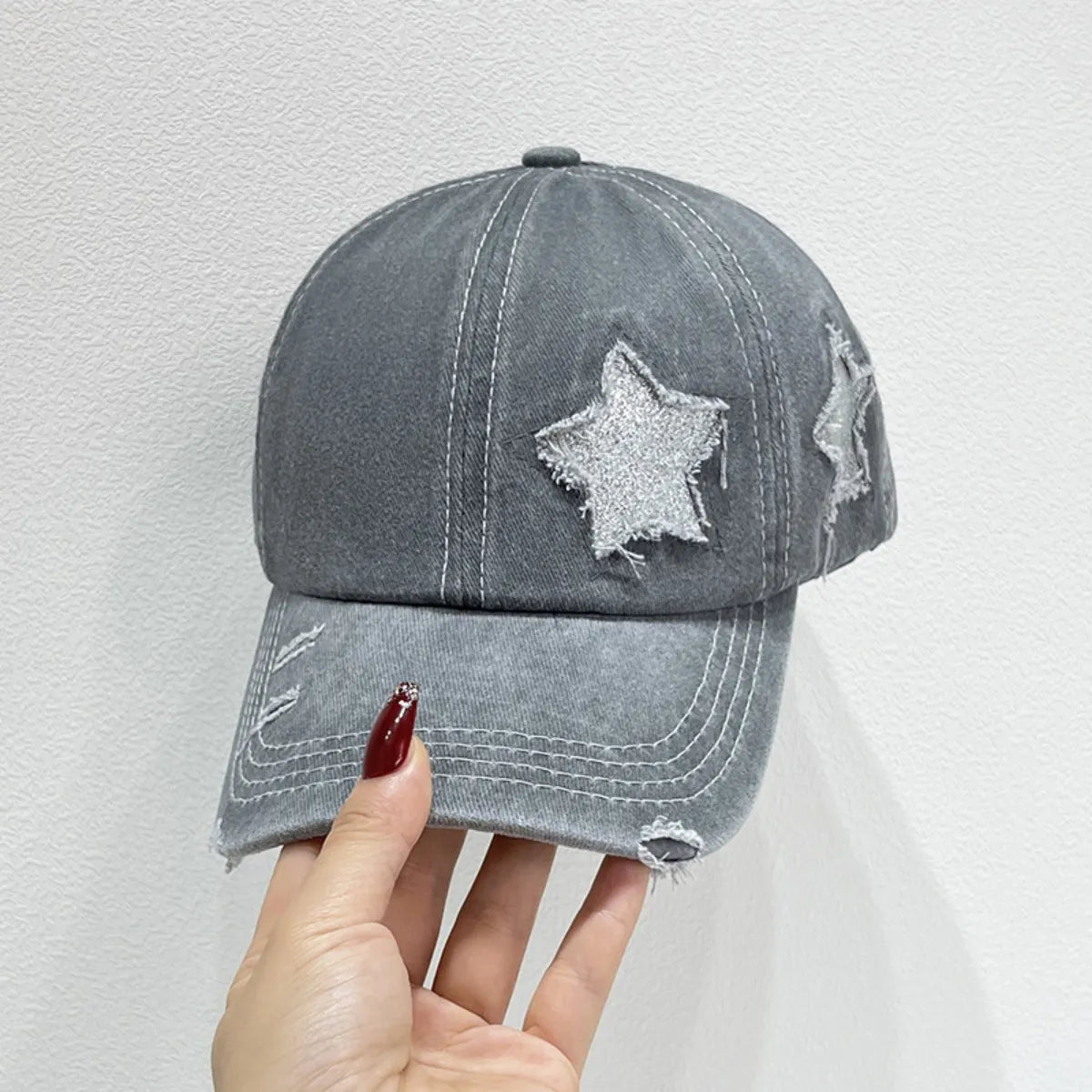 Star Adjustable Baseball Cap-Get You Some Sun