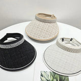 Pearl Detail Sunscreen Hat-Get You Some Sun