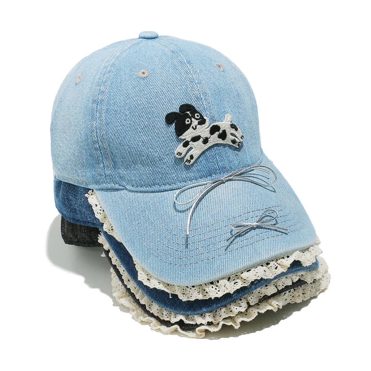 Dog Bow Adjustable Baseball Cap-Get You Some Sun
