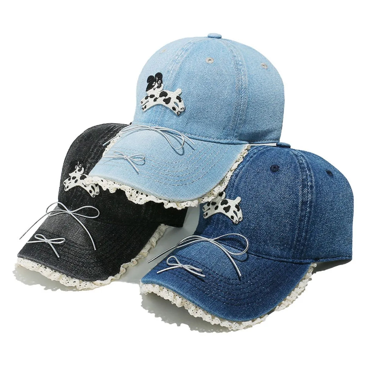 Dog Bow Adjustable Baseball Cap-Get You Some Sun