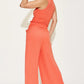 Basic Bae Full Size Ribbed Tank and Wide Leg Pants Set