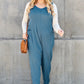 Double Take Full Size Sleeveless Straight Jumpsuit-