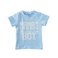 Children's Suit Short-Sleeved T-Shirt Blue Letter Arrow 