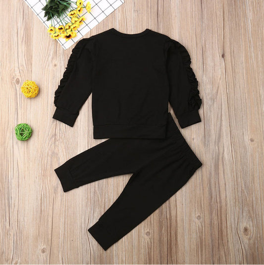 Newborn Unisex Ruffles Jumper  Long Sleeve  pant Set