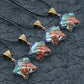 Retro Reiki Healing Energy Crystal Pendant Natural Stone 