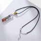 Retro Reiki Healing Energy Crystal Pendant Natural Stone 