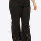 Plus Size Openwork Elastic Waist Pants-Get You Some Sun