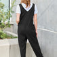 Double Take Full Size Sleeveless Straight Jumpsuit-