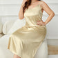 Plus Size Tie-Shoulder Midi Night Dress-Get You Some Sun