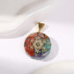 Retro Reiki Healing Energy Crystal Pendant Natural Stone 