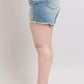 Judy Blue Plus Size High Rise Fly Stitch Detail Shorts