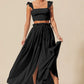 SO ME Smocked Top and Flowy Maxi Skirt Set-Get You Some Sun