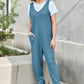 Double Take Full Size Sleeveless Straight Jumpsuit-