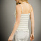 Umgee Textured Ruffle Trim Smocked Cami-Get You Some Sun