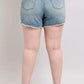 Judy Blue Plus Size High Rise Fly Stitch Detail Shorts