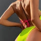 Ribbed Tie Back Bikini Set-Get You Some Sun