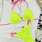 Ribbed Tie Back Bikini Set-Get You Some Sun