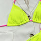 Ribbed Tie Back Bikini Set-Get You Some Sun