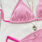 Ribbed Tie Back Bikini Set-Get You Some Sun