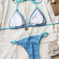 Ribbed Tie Back Bikini Set-Get You Some Sun