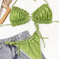 Frill Trill Halter Neck Bikini Set-Get You Some Sun