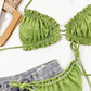 Frill Trill Halter Neck Bikini Set-Get You Some Sun