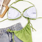 Frill Trill Halter Neck Bikini Set-Get You Some Sun