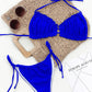 Frill Trill Halter Neck Bikini Set-Get You Some Sun