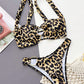Leopard Ring Detail Bikini Set-Get You Some Sun