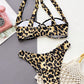 Leopard Ring Detail Bikini Set-Get You Some Sun