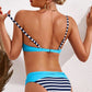 Printed Ruched Bikini Set-Get You Some Sun