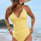Double Spaghetti Strap One-Piece Swimwear-Get You Some Sun