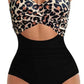 Tied Crisscross Cutout One-Piece Swimwear-Get You Some Sun